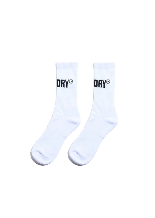 Memory Lane Core Logo Socks - White