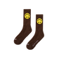 Market Smiley Upside Down Socks - Brown