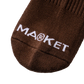 Market Smiley Upside Down Socks - Brown