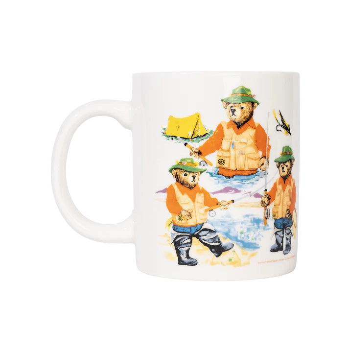 Market Sportsman Bear Mug - White