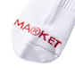 Market Smiley Inner Peace Socks - White