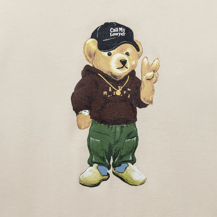 Market Peace Bear T-Shirt - Ecru