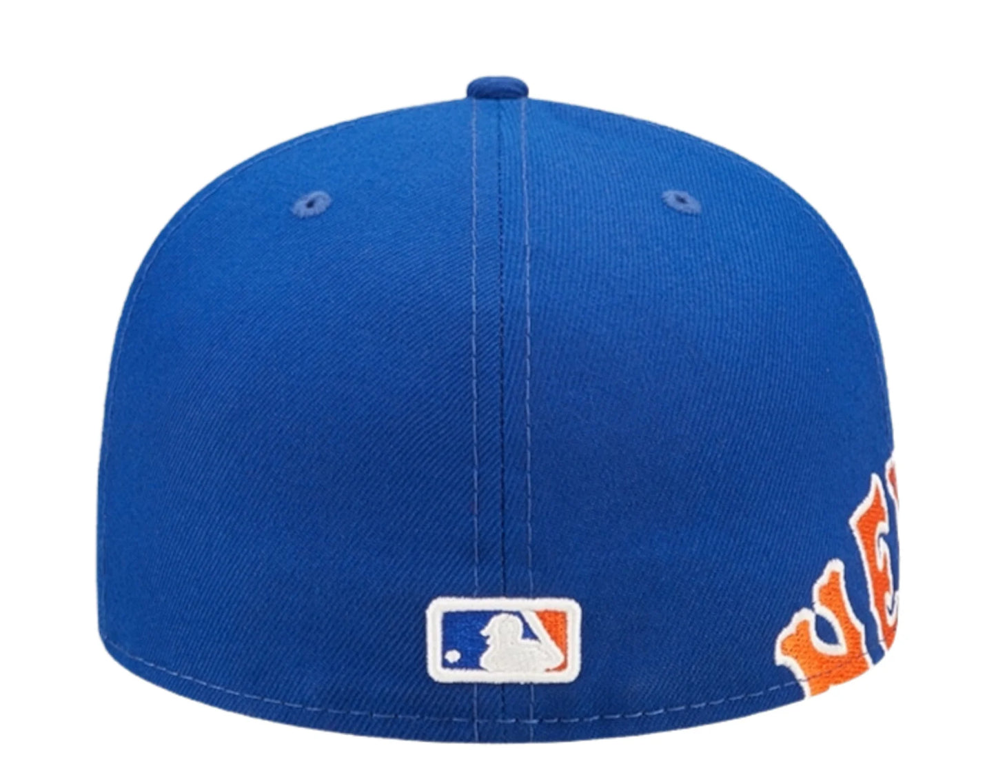 New Era 59Fifty New York Side Split Fitted Hat "Blue/Orange"