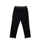 Felt Contrast Stitched Sweatpants - Black