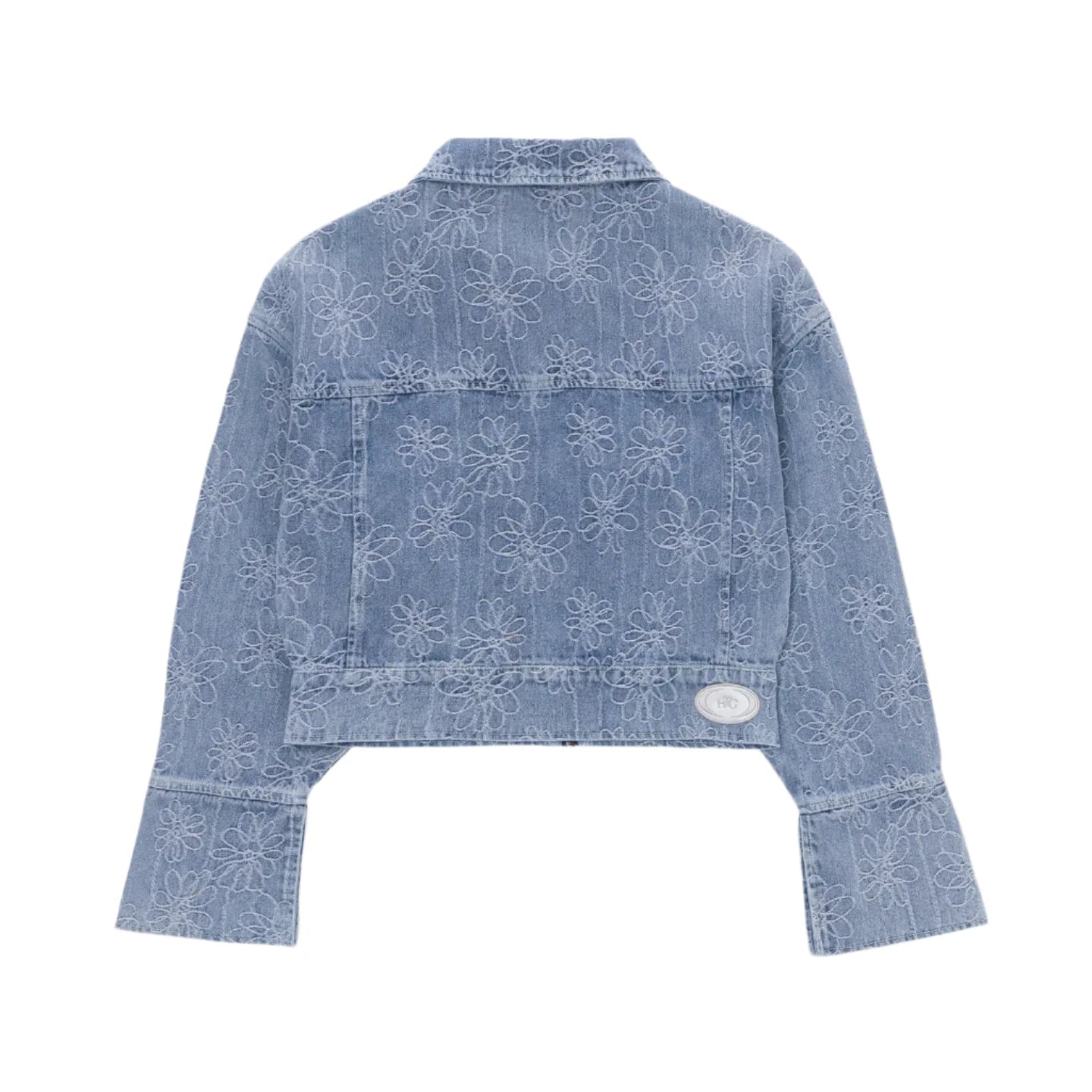 Honor The Gift Women's Cropped Denim Jacket - "Light Blue"