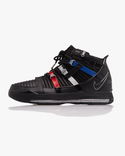 Men's Nike Zoom Lebron III QS - Black/Metallic Silver