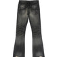 Purple Vintage Flare Denim - Black