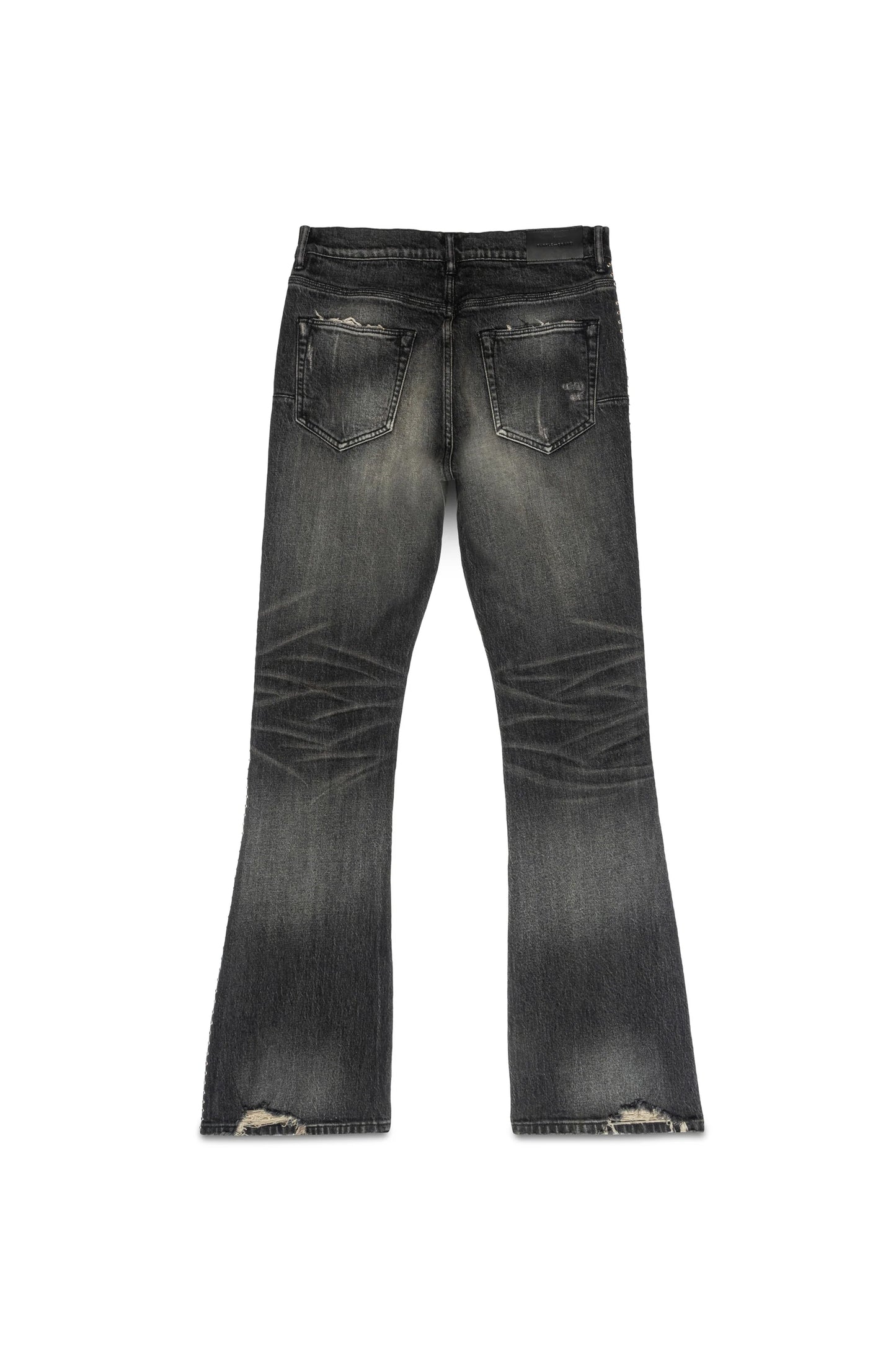 Purple Vintage Flare Denim - Black