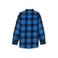 Purple Plaid Flannel LS Shirt - Blue