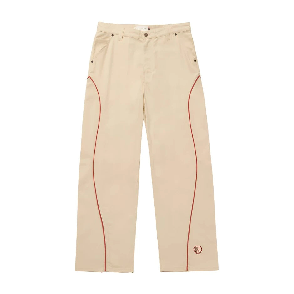 Honor The Gift Canvas Piping Pants -  Bone