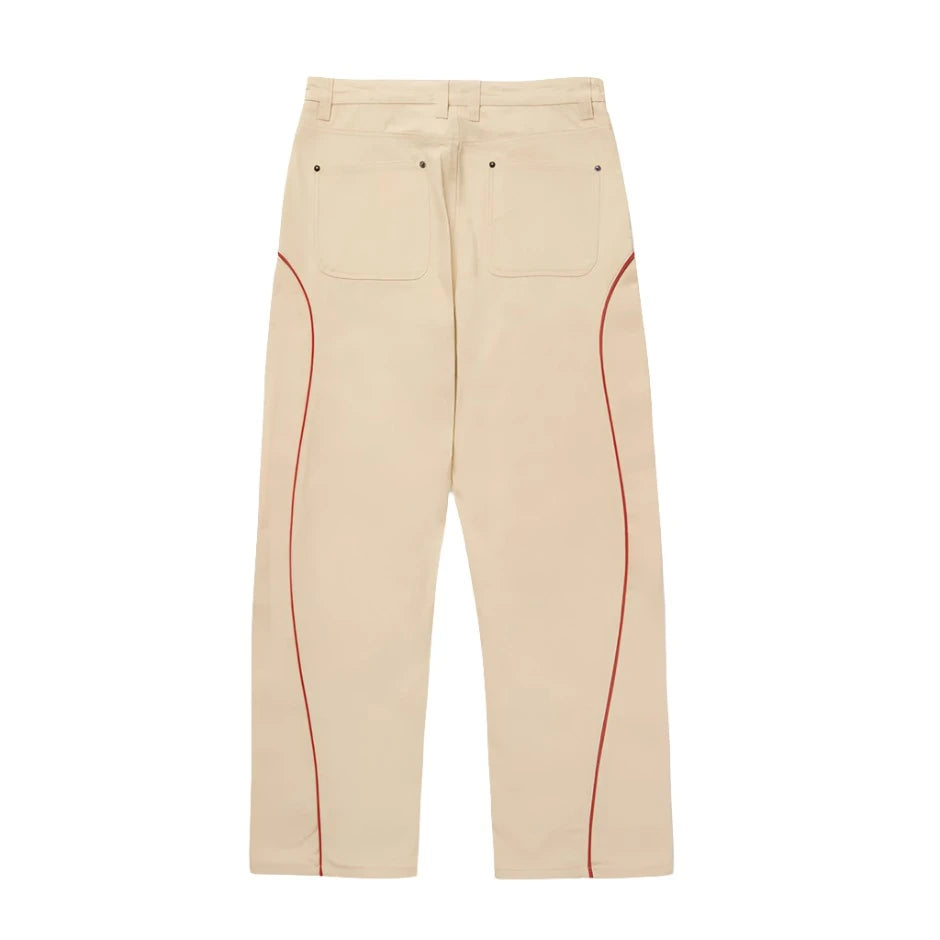 Honor The Gift Canvas Piping Pants -  Bone