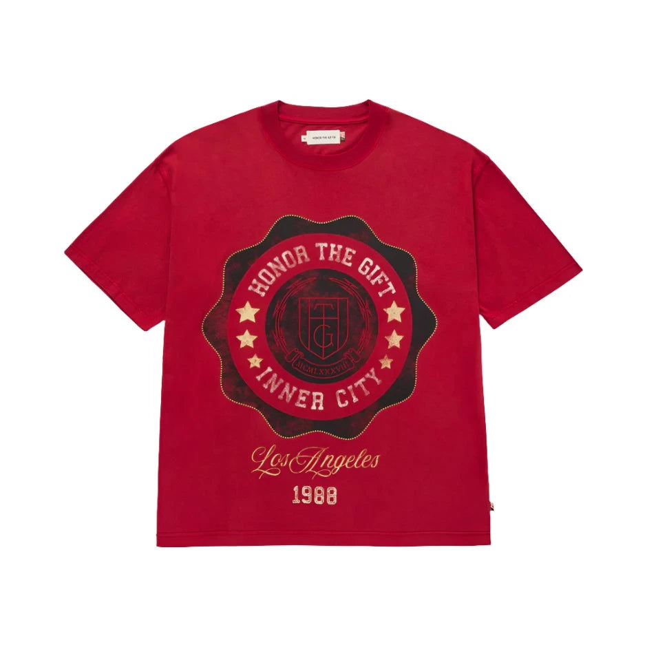 Honor The Gift 'HTG' Seal Logo Tee - Brick