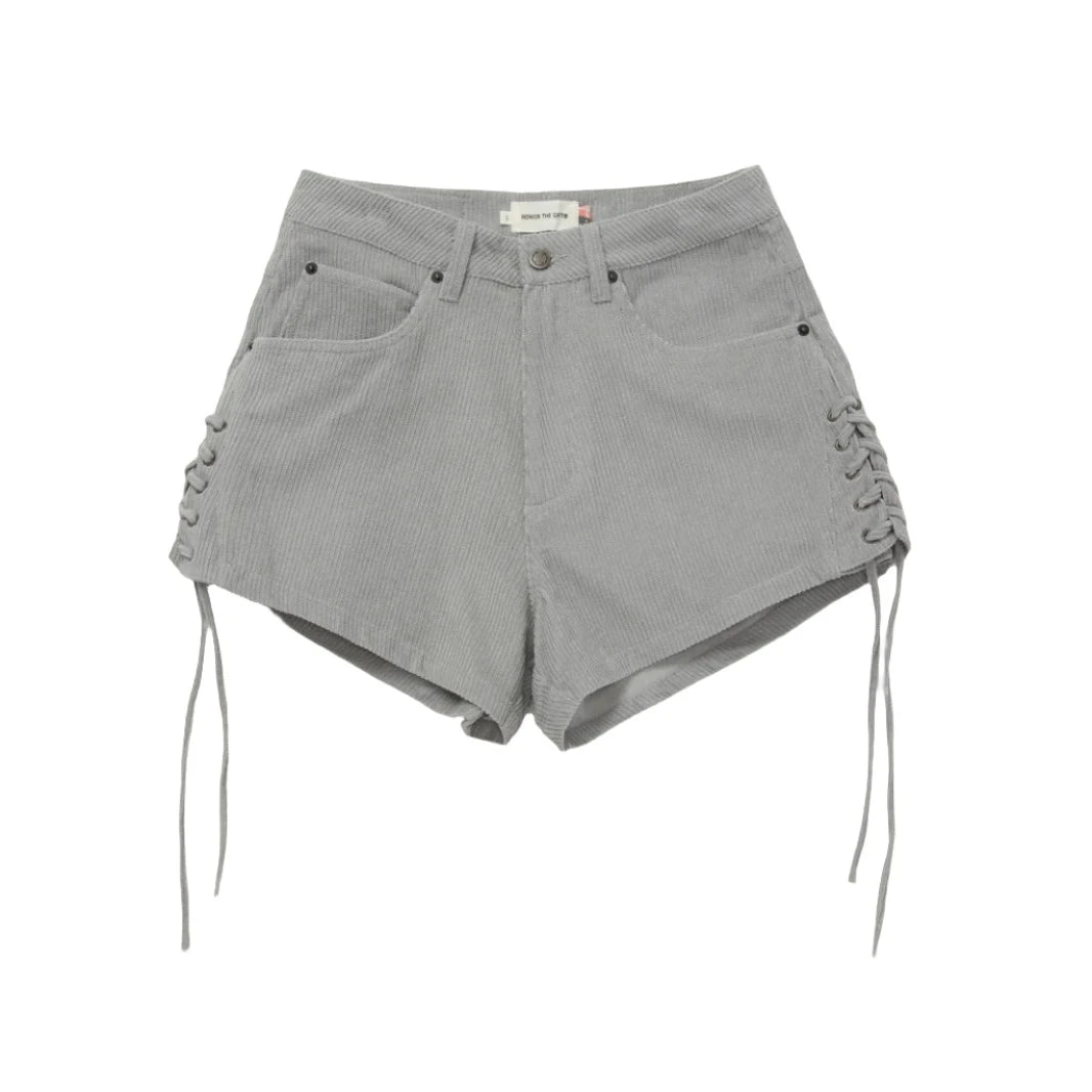 Honor The Gift Cord Laceup Shorts - Stone