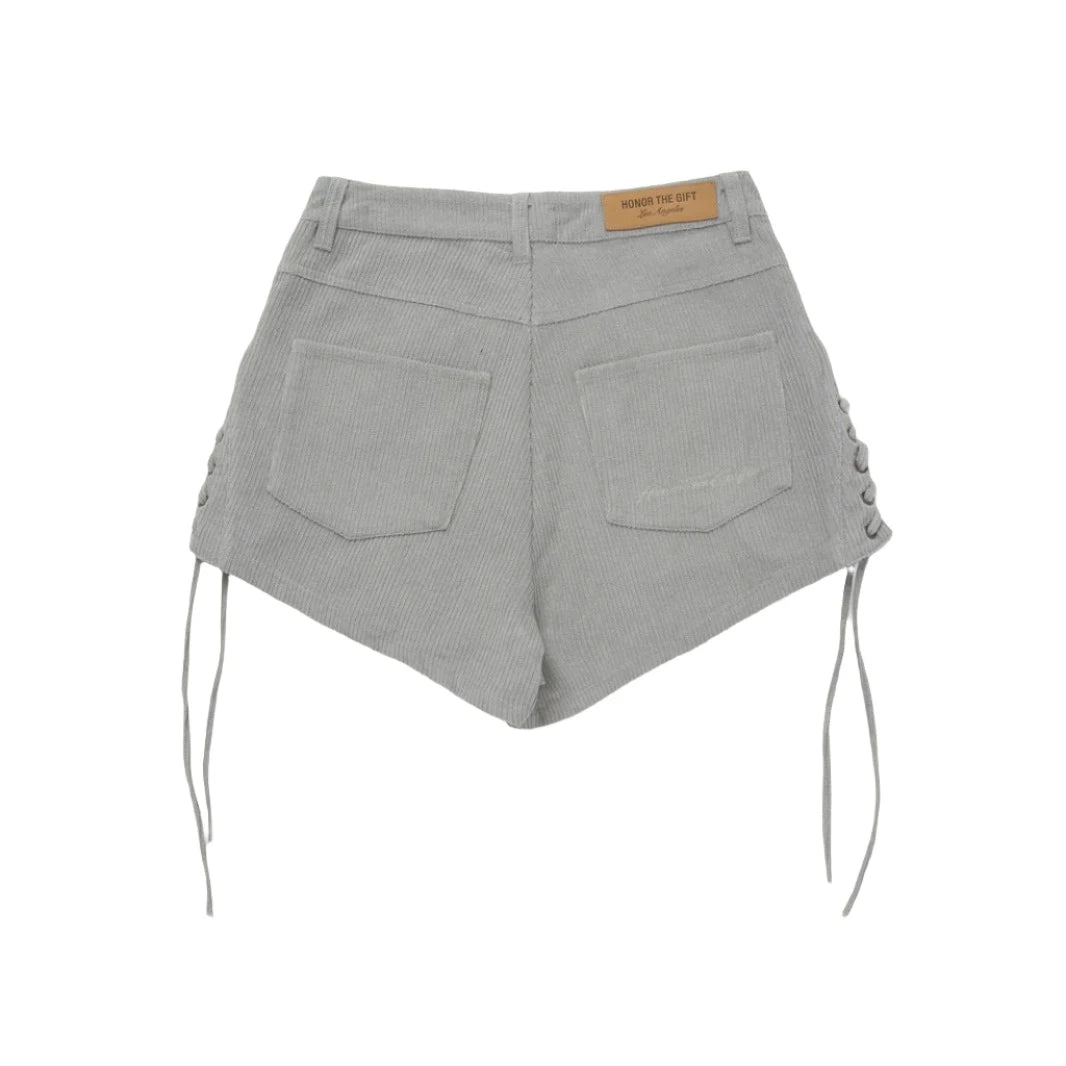 Honor The Gift Cord Laceup Shorts - Stone