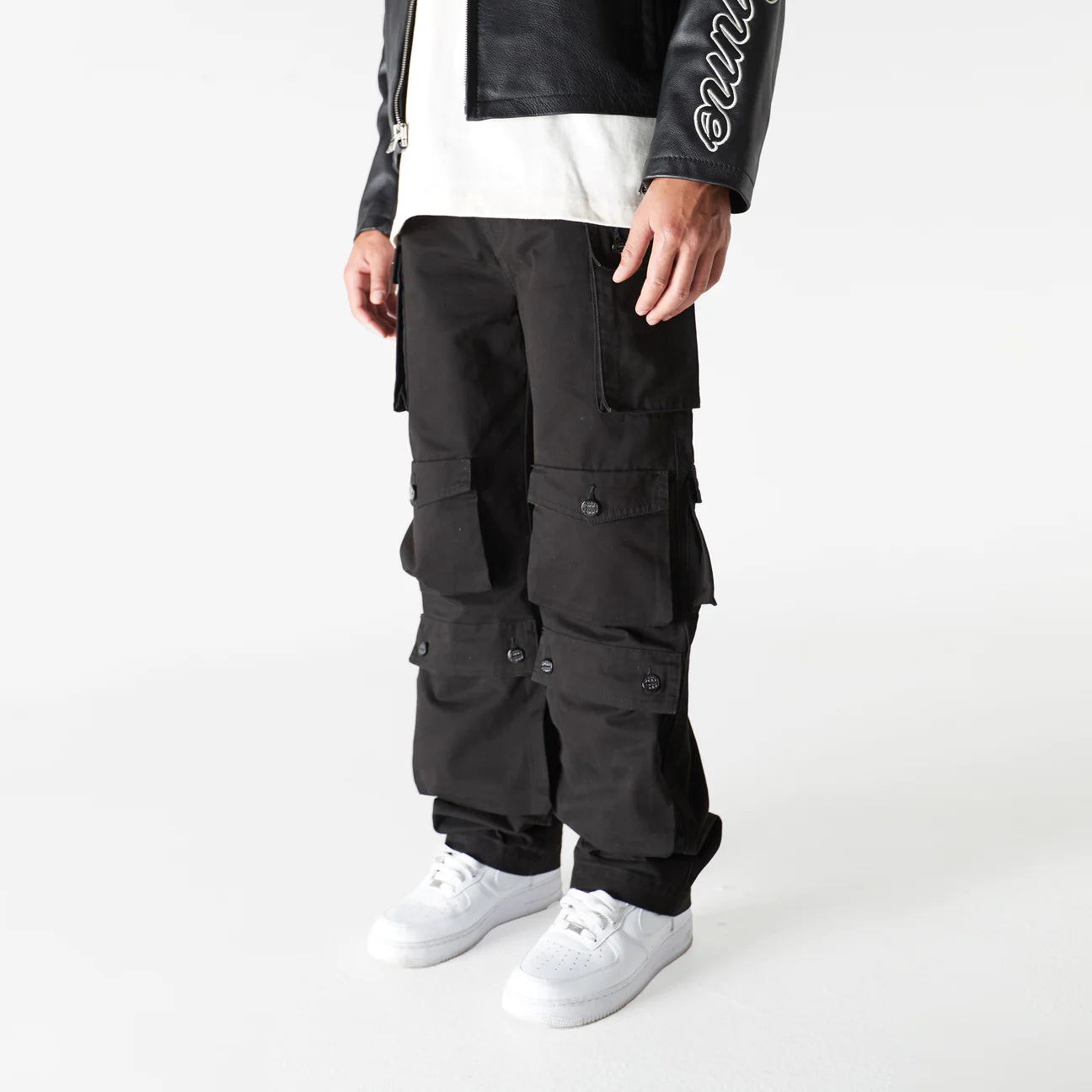 Homme Femme Bourne Cargo Pants - Black