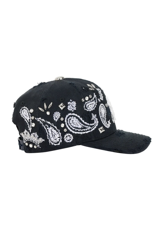 Cease and Desist Paisley City Tour Studded Snapback - Black/Navy