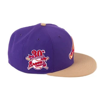 New Era 59Fifty Atlanta Braves 30th Season Fitted Hat - True Purple