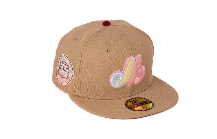 New Era Montreal Expos 35th Anniversary "Variety Pack" Fitted Hat - Tan