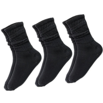 SMPL Vintage Slouch Socks - Black