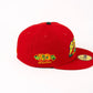 (Final Push) New Era 59Fifty Buffalo Bisons "30 Seasons" Fitted Hat - Scarlet/Gold