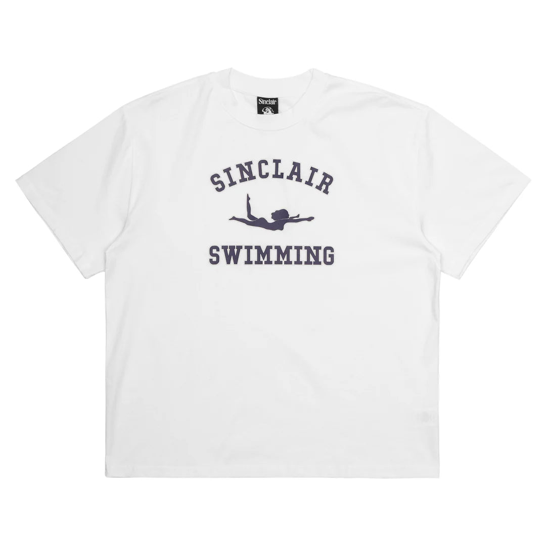 SINCLAIR SWIMMING TEE | WHITE