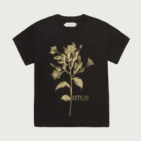 Women's Honor The Gift Tobacco Flower Tee - Black